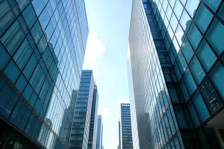 東京のモダンなビジネス街のイメージ